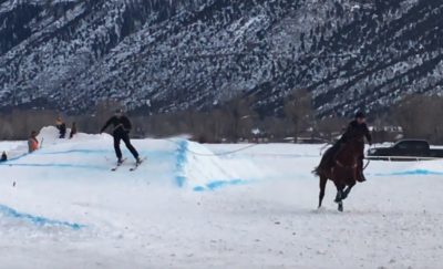 What is skijoring? Where the wild west and ski culture collide.